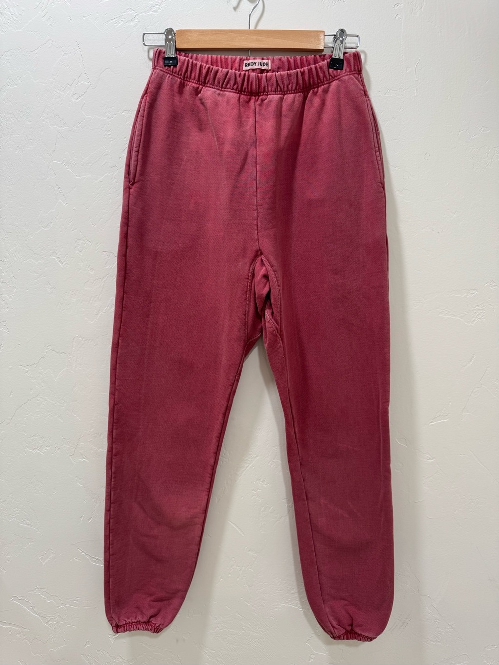 Rudy Jude Gardener Red Sweatpants Jogger Heavyweight Organic Cotton Small